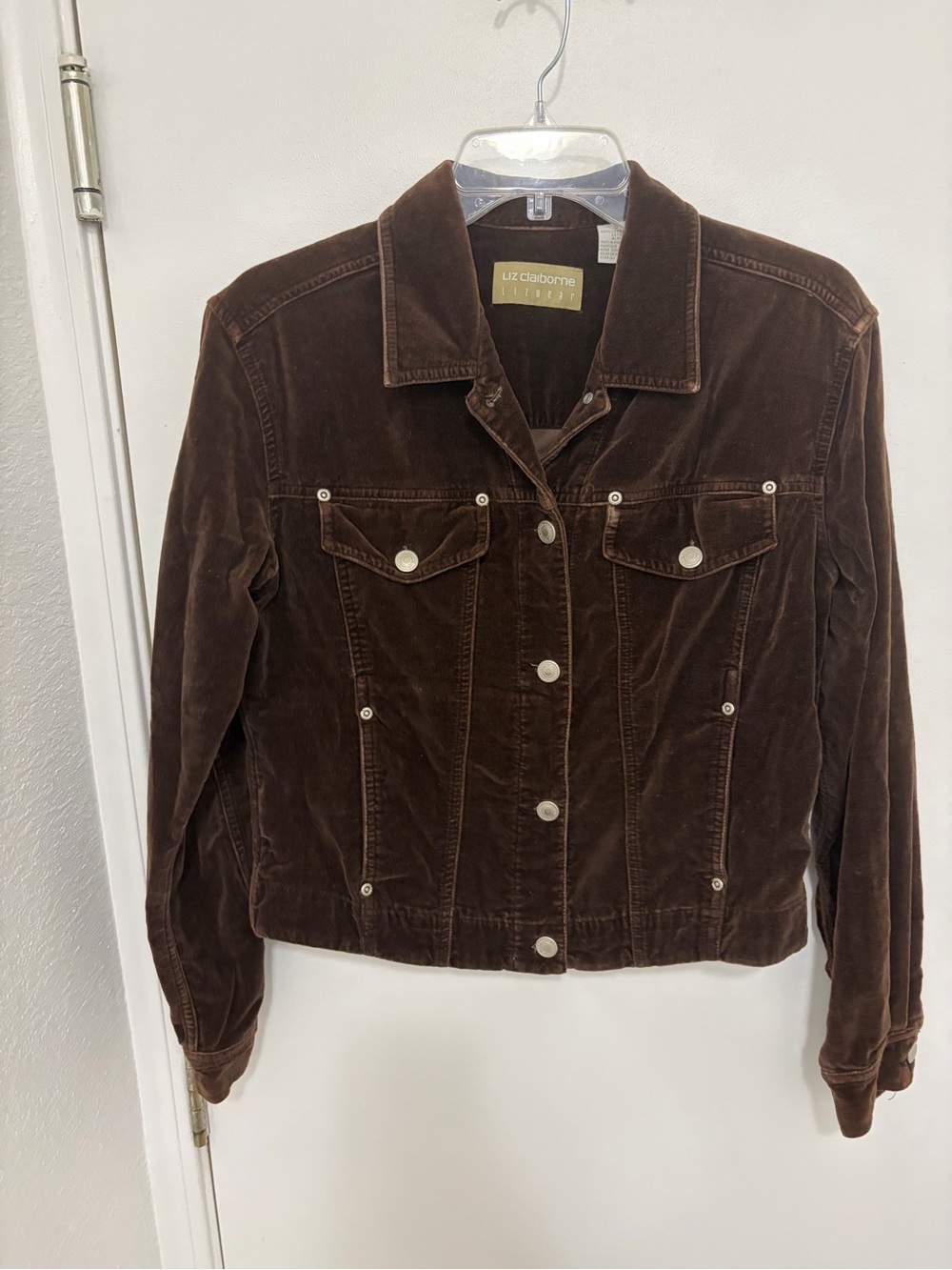 Liz Claiborne Dark Brown Corduroy Jacket